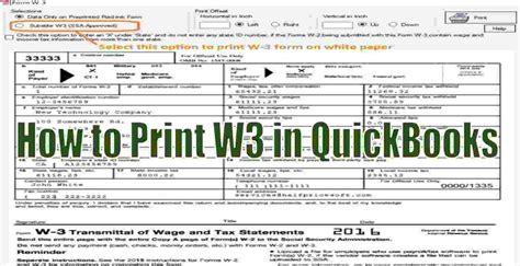 How to Print Employee W2 in QuickBooks Desktop: A Comprehensive Guide