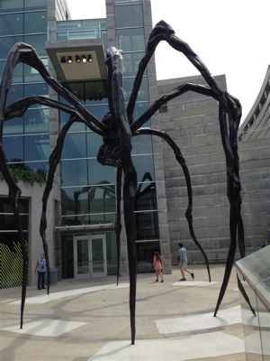 Louis Bourgeois's Maman is an example of what kind of sculpture? And why do spiders dream of steel?