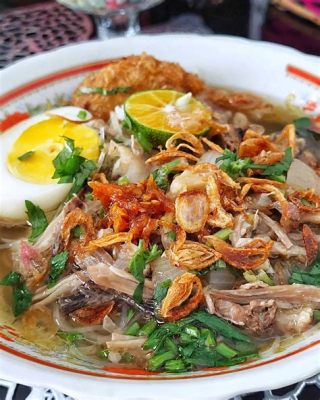  Soto Banjar!  Mì Gia Vị Nồng Và Thịt Ướp Mềm